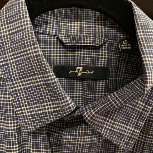 7 For All Mankind Men’s Dress Shirt (EXTRA SMALL) - Picture 4 of 7